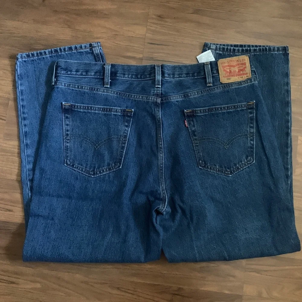 Levi’s Men's 550 Strauss & Co.  Dark Wash Jeans Size W40 L30